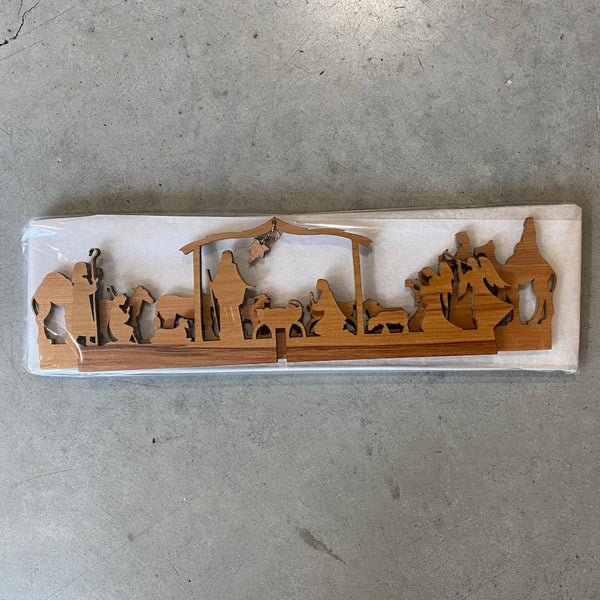 Christmas Table Top Cross Nativity